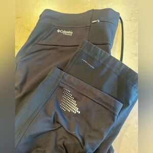 Columbia Titanium Omni-Dry Running Tights Athletic Pants Reflective Hiking Trail